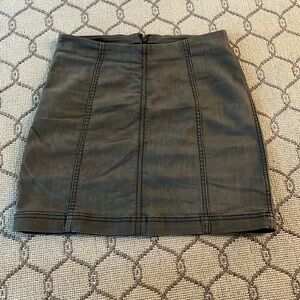 Free People Dark Gray Skirt